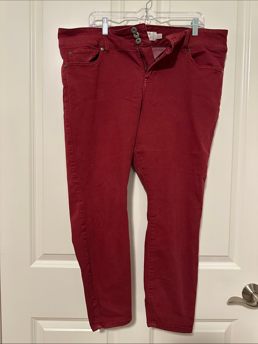 Torrid High-Rise Burgundy Jeans 20S/ petite